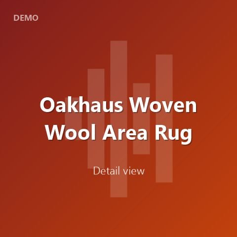 Oakhaus Woven Wool Area Rug