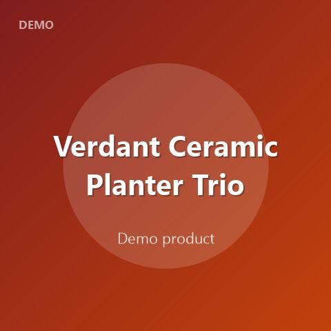 Verdant Ceramic Planter Trio