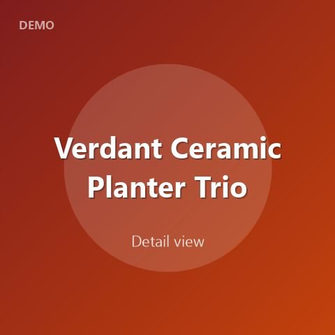 Verdant Ceramic Planter Trio