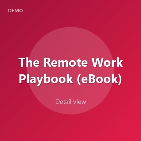 The Remote Work Playbook (eBook)