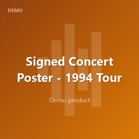 Signed Concert Poster - 1994 Tour